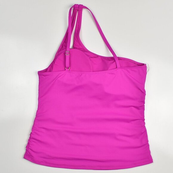 La Blanca Island Goddess One Shoulder Tankini and Bottom SET - 14 and 16 - Picture 6 of 8